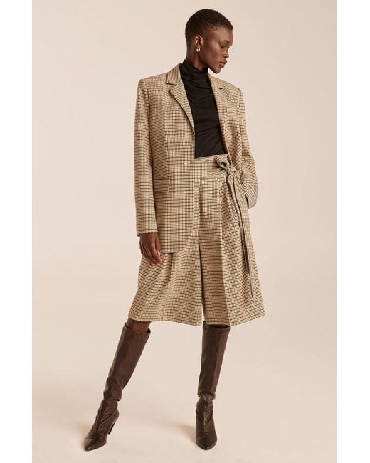 Rebecca Taylor Natural Three Button Blazer