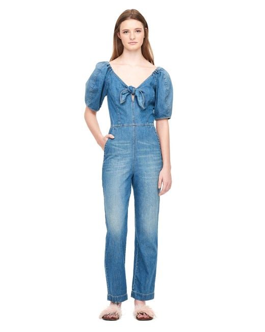 la vie rebecca taylor denim jumpsuit