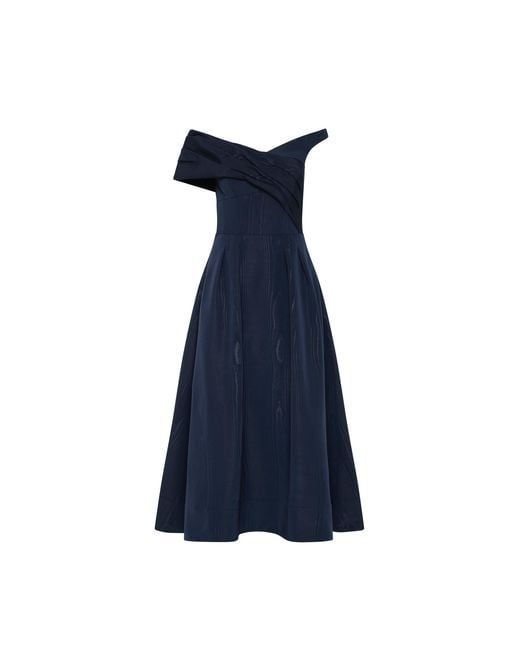 Rebecca Vallance Blue Sapphire Midi Dress