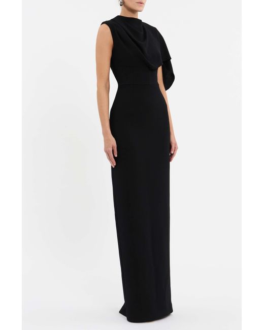 Rebecca Vallance Black Freyja Cape Gown