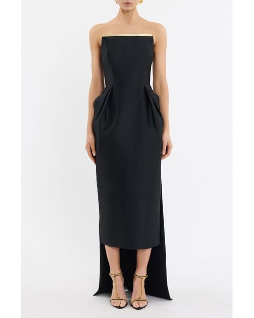 Rebecca Vallance Black Tindra Midi Dress