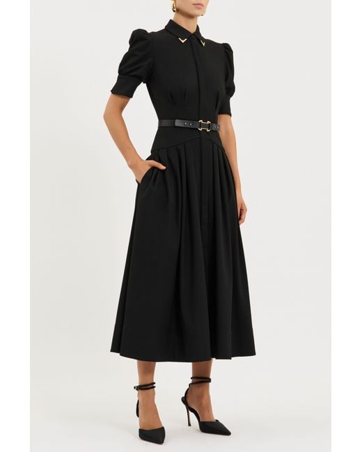 Rebecca Vallance Black Zendaya Midi Dress