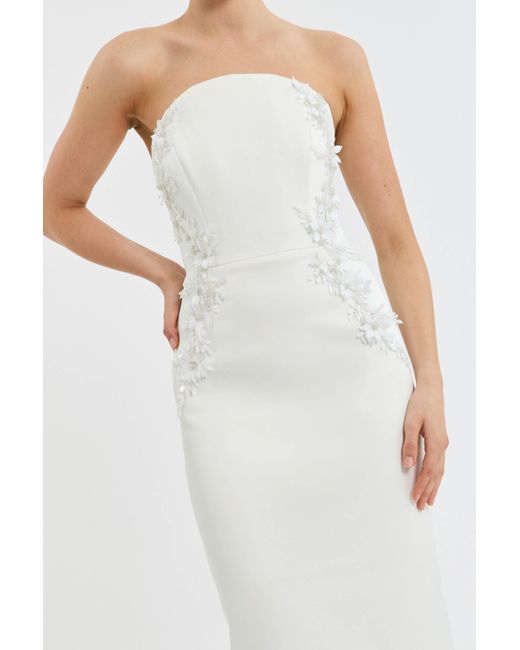 Rebecca Vallance White Xanthe Midi Dress