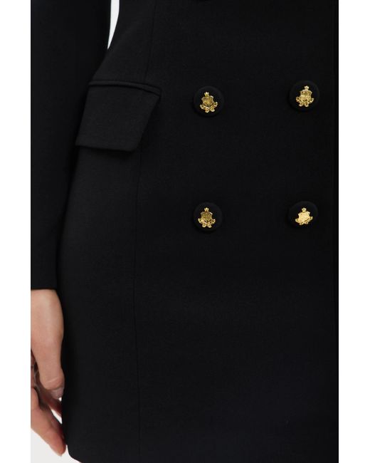 Rebecca Vallance Black Odilia Long Sleeve Mini Dress