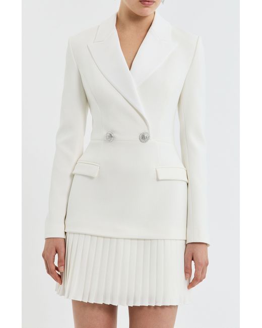 Rebecca Vallance White Atlas Mini Dress