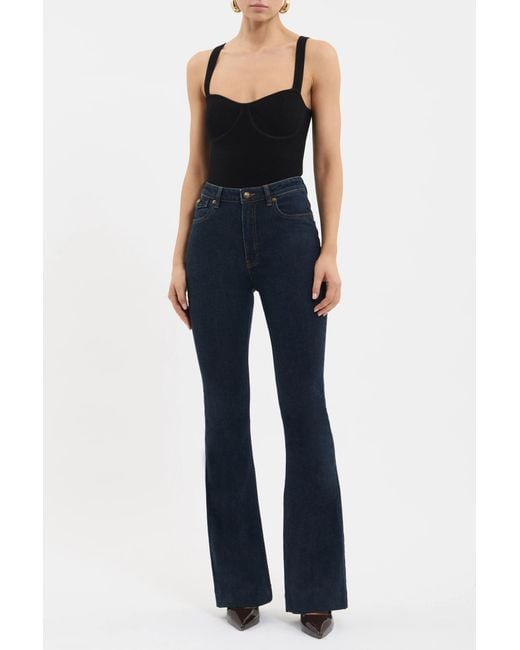 Rebecca Vallance Black Gisele Flare Jean