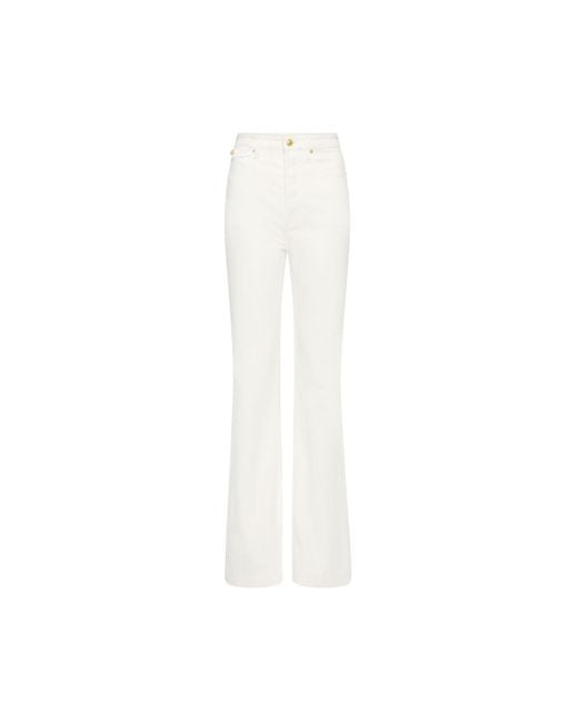 Rebecca Vallance White Gisele Flare Jean