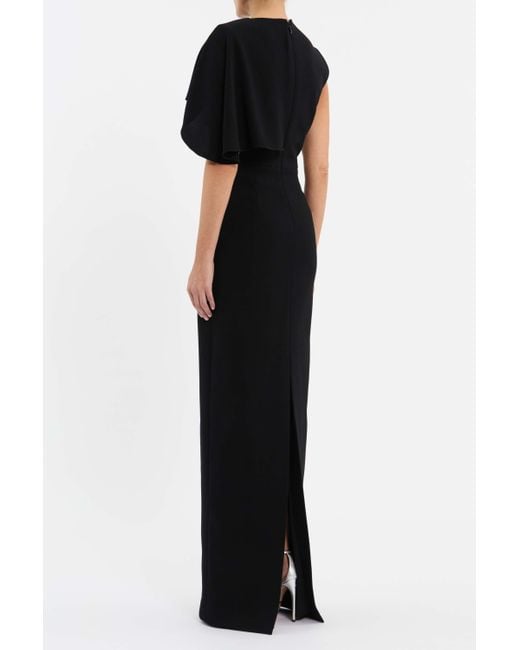 Rebecca Vallance Black Freyja Cape Gown