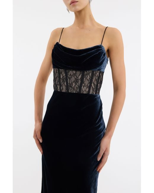 Rebecca Vallance Black Minerva Midi Dress