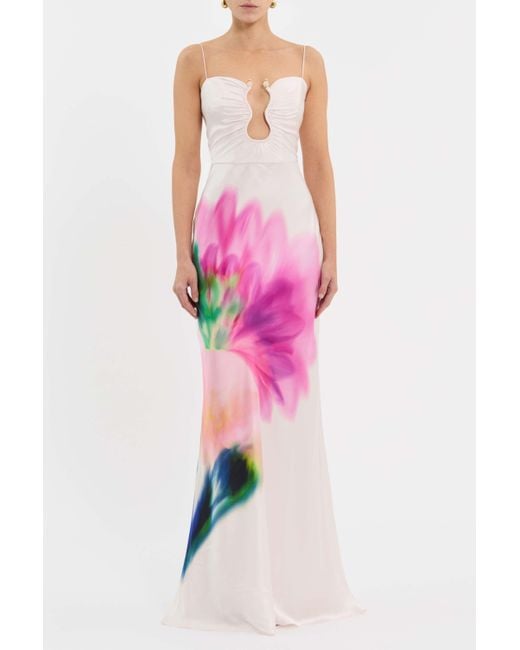 Rebecca Vallance Pink Dahlia Blossom Gown
