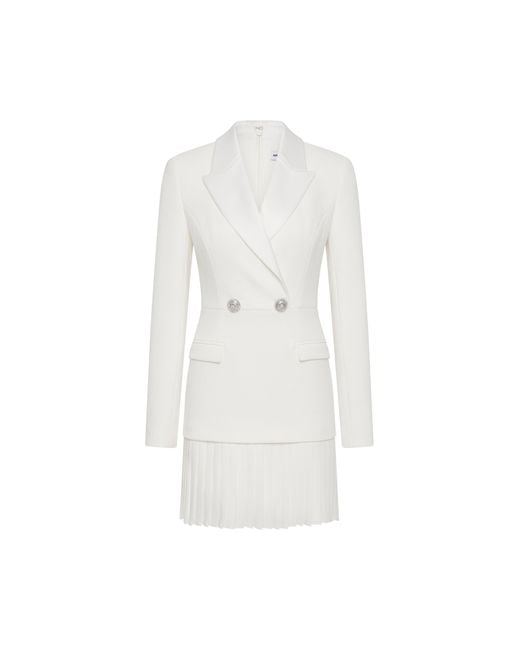 Rebecca Vallance White Atlas Mini Dress