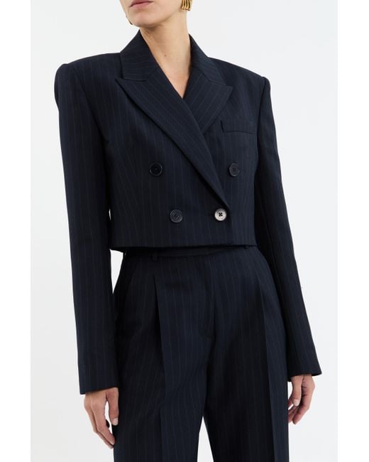 Rebecca Vallance Black Maxwell Crop Blazer