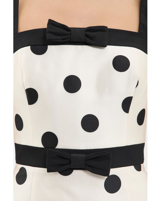 Rebecca Vallance White Bacio Trumpet Midi Dress