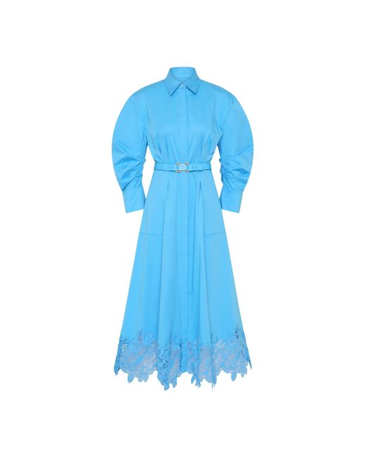 Rebecca Vallance Blue Montreux Shirt Midi Dress