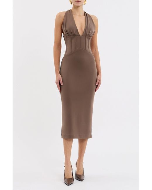 Rebecca Vallance White Mischa Midi Dress