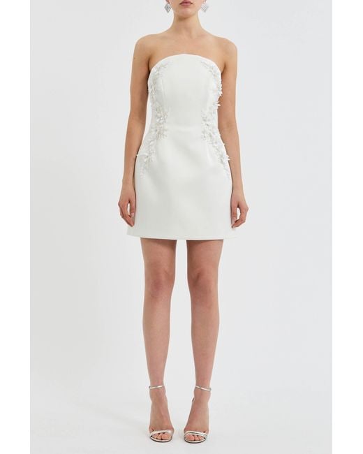 Rebecca Vallance White Xanthe Mini Dress