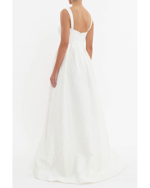 Rebecca Vallance White Esther Strap Gown