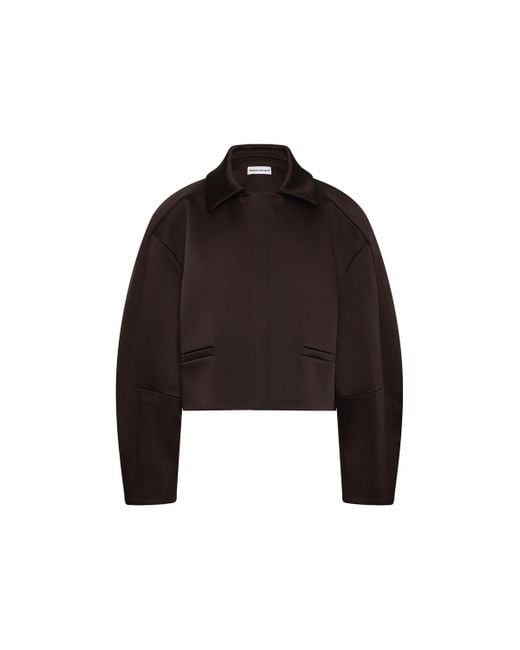 Rebecca Vallance Black Merlot Cropped Jacket