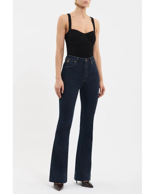 Rebecca Vallance Black Gisele Flare Jean