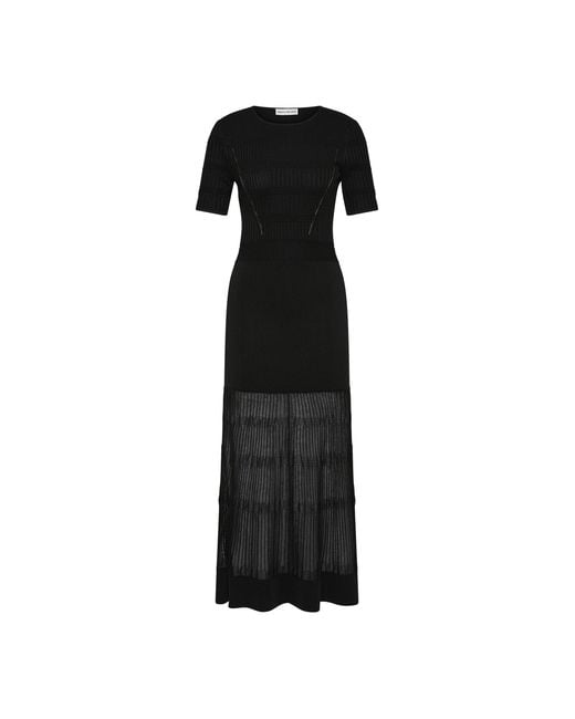 Rebecca Vallance Black Liana Midi Dress