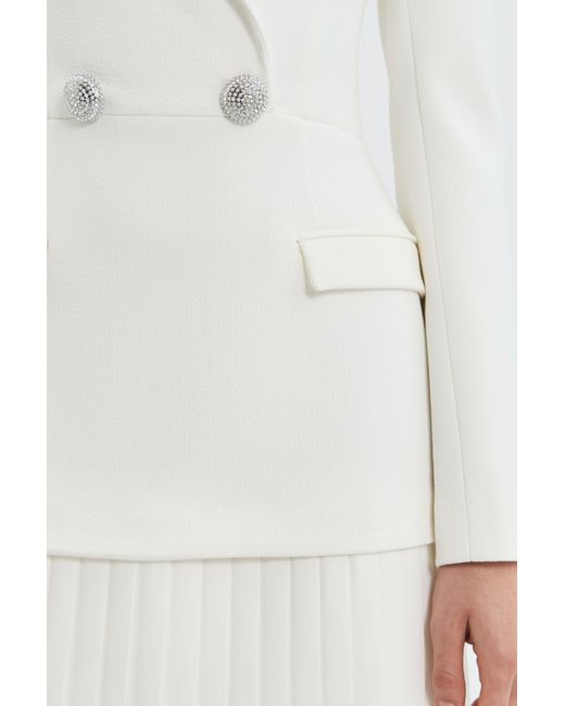 Rebecca Vallance White Atlas Mini Dress