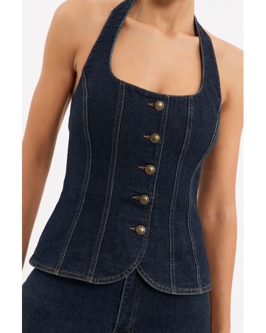 Rebecca Vallance Blue Colter Top