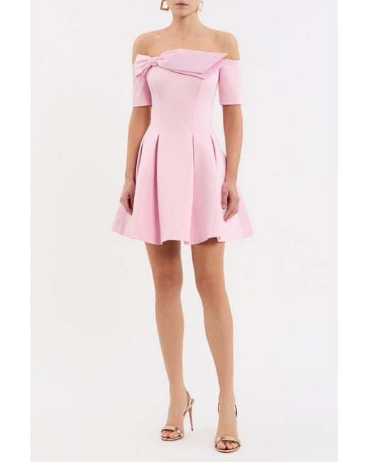Rebecca Vallance Pink Aymee Strapless Mini Dress