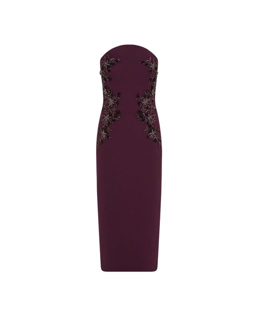 Rebecca Vallance Purple Beatrice Midi Dress