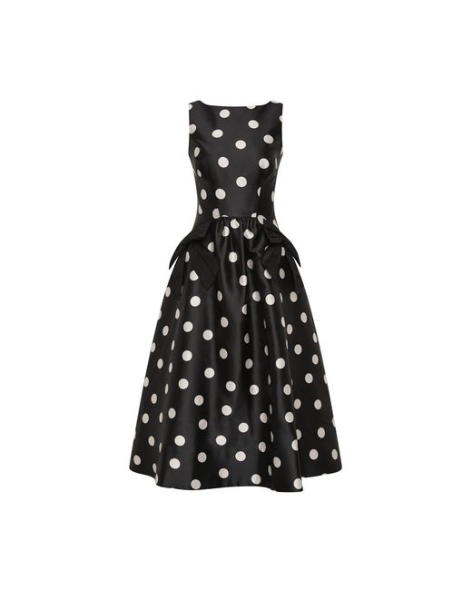 Rebecca Vallance Black Bacio Midi Dress