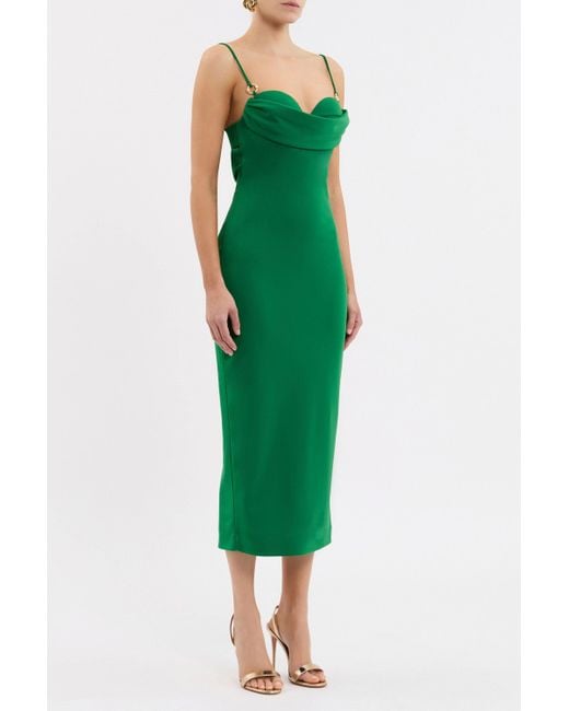 Rebecca Vallance Green Erin Midi Dress