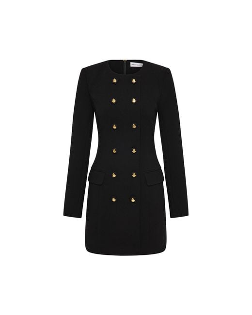 Rebecca Vallance Black Odilia Long Sleeve Mini Dress