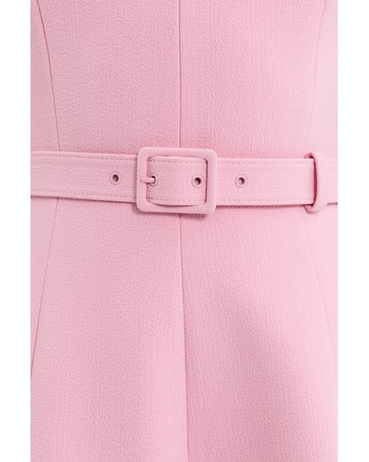 Rebecca Vallance Pink Xena Short Sleeve Midi Dress