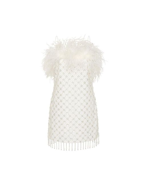 Rebecca Vallance White Chantal Mini Dress