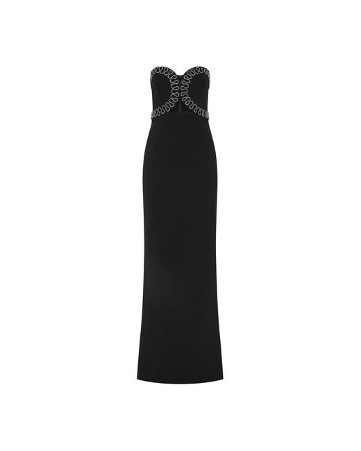 Rebecca Vallance Black Nyx Strapless Gown