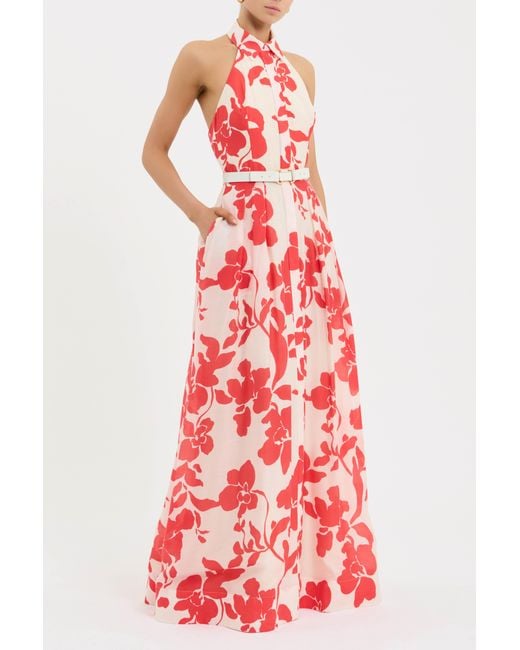 Rebecca Vallance Red Artemisa Maxi Dress