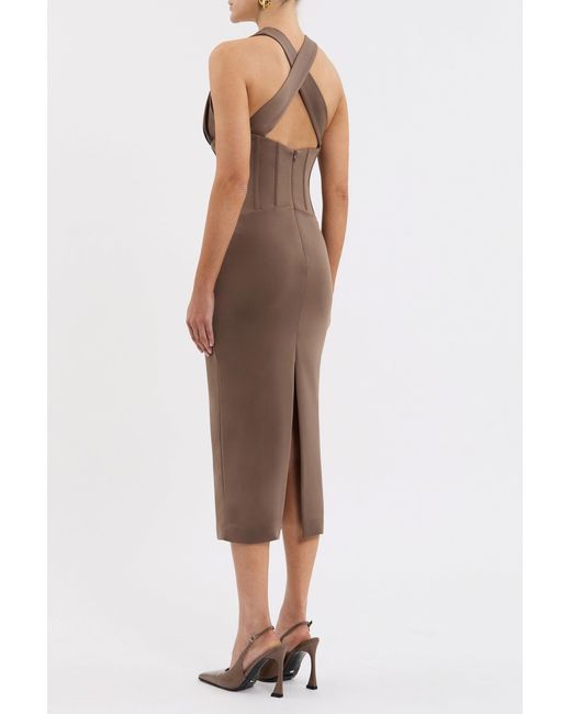 Rebecca Vallance White Mischa Midi Dress