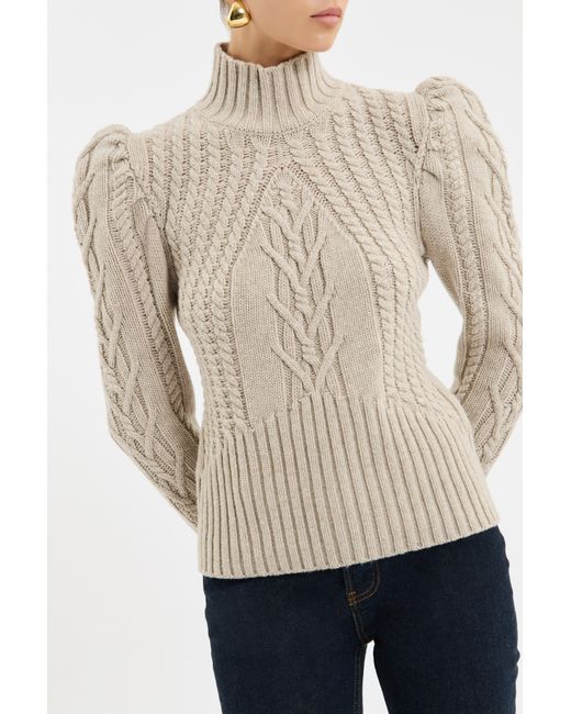 Rebecca Vallance Natural Ebba Knit Jumper