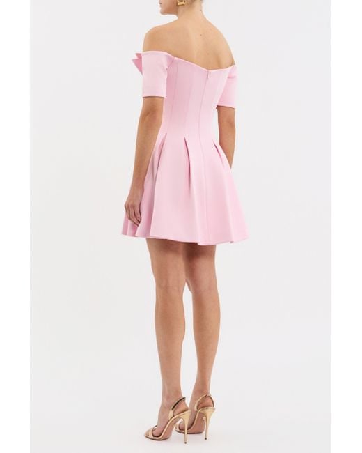 Rebecca Vallance Pink Aymee Strapless Mini Dress