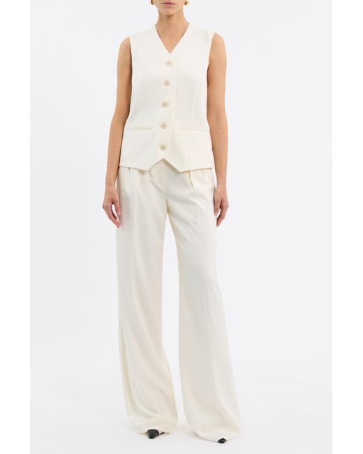 Rebecca Vallance White Blanco Vest