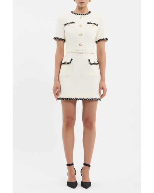 Rebecca Vallance White Jacquie Mini Dress