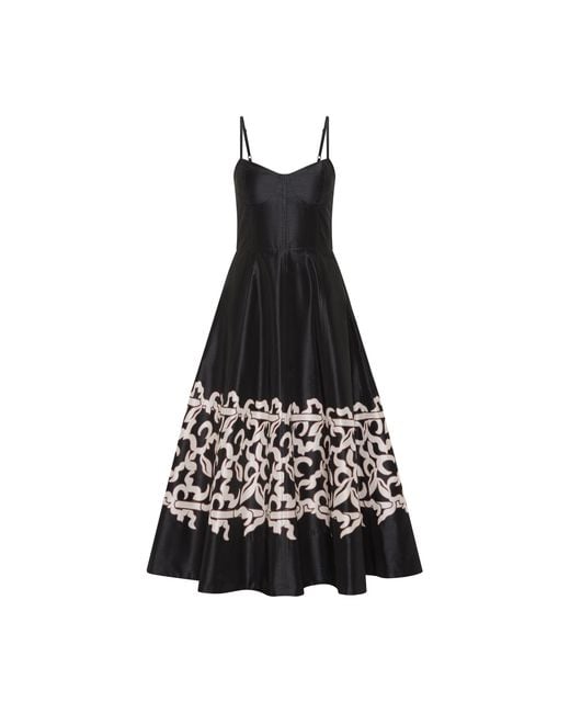 Rebecca Vallance Black Sundia Midi Dress