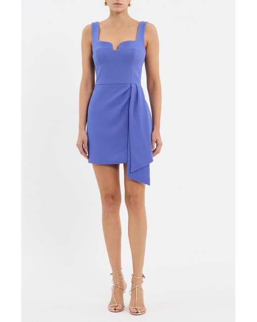 Rebecca Vallance Blue Violetta Mini Dress