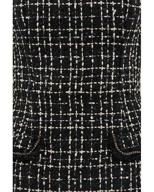 Rebecca Vallance Black Meringue Midi Dress