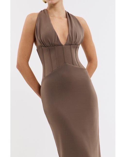 Rebecca Vallance White Mischa Midi Dress