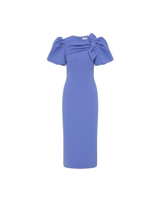 Rebecca Vallance Blue Violetta Midi Dress