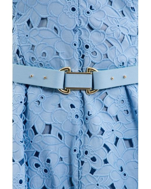 Rebecca Vallance Blue Wilda Mini Dress