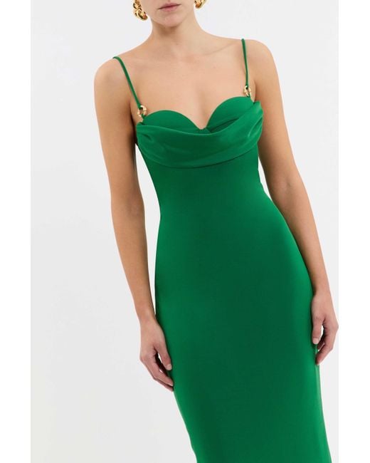 Rebecca Vallance Green Erin Midi Dress