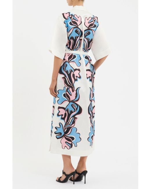Rebecca Vallance Blue Barbados Breeze Midi Dress