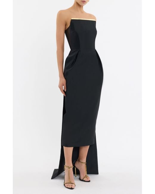 Rebecca Vallance Black Tindra Midi Dress