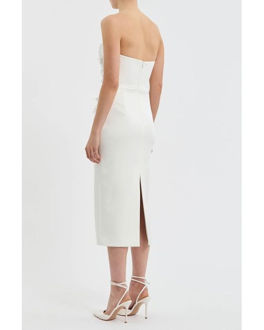 Rebecca Vallance White Xanthe Midi Dress